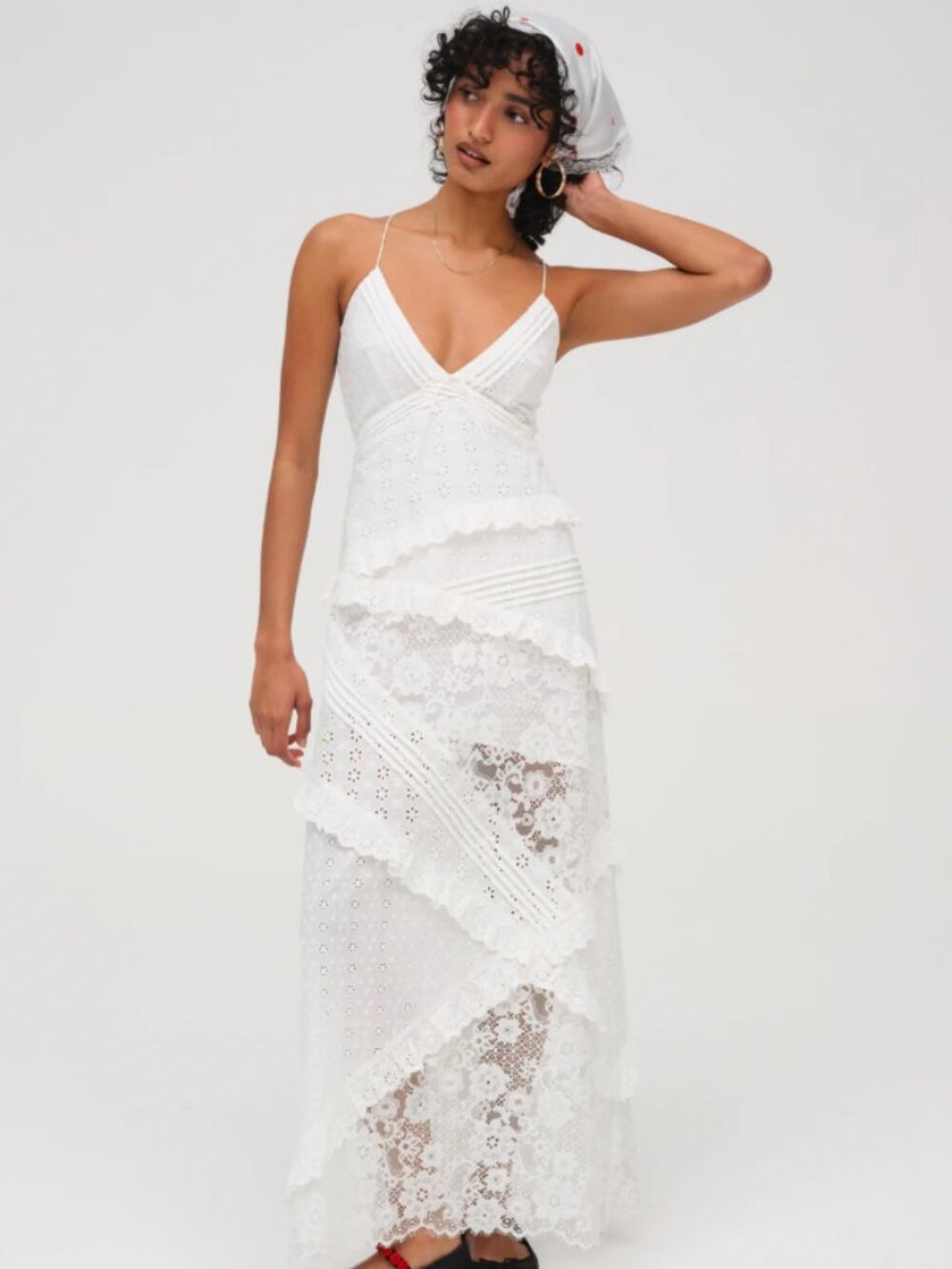 For Love & Lemons Rosalyn Maxi Dress